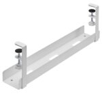ErgoYou - Clamp-on Under Desk Cable Tray for Wire Management - Power Strip Tray and Charging Wires Organisor - Easy and Quick DIY Installation - 207 mm x 100 mm x 600 mm - Image 5