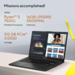 ASUS Vivobook Go 14, AMD Ryzen 5 7520U, 16GB RAM, 512GB SSD, FHD 14", Windows 11, Office Home 2024, M365 Basic (1Year)*, Black, 1.38kg, E1404FA-EB2542WS, AMD Radeon iGPU, 42WHrs, Thin & Light Laptop - Image 3