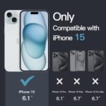 VONZEE Electroplated Clear Transparent Cover for iPhone 15 Case 6.1 inch Luxury TPU Cover Full Body & Camera Protection for Each Lens Bumper Cases for Men & Women (Rose Pink) - Image 3