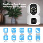 DDLC 4MP Dual Lens WiFi Smart Indoor Camera | 355° Pan, 45° Tilt, Double Screen View, IR Two-Way Audio, Motion Detection & Mobile App Control – Home Security Camera - Image 4