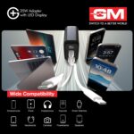 GM G+ 35W Fast Charger Adapter with LED Display | Universal USB-C Wall Charger | Compact Travel Adapter with Smart Protection | High-Speed Charging for Phones, Tablets & Earbuds - Image 4