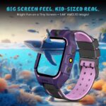 GameSir Q18 Kids Smart Watch, 2G/3G Connectivity, Voice Calling, GPS Tracker, Two-Way Calling, SOS Function, Camera & Water Rasistence, Smartwatch for Kids - Boys & Girls - (Purple) - Image 3