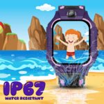 GameSir Q18 Kids Smart Watch, 2G/3G Connectivity, Voice Calling, GPS Tracker, Two-Way Calling, SOS Function, Camera & Water Rasistence, Smartwatch for Kids - Boys & Girls - (Purple) - Image 4