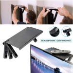TORIOX Non Slip Foldable Screen Top Shelf, Screen Top Shelf Stand Computer Monitor Riser Rack Organizer, Router DTH Machine Storage Desktop Accessories for Home & Office - Image 3