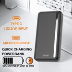 Zango 20000mAh Power Bank | 22.5W Super Fast Charging | Triple Output with USB Type-C Input & Output | Compatible with Laptops, Tablets & Smartphones | BIS Certified | Made in India – Black - Image 4