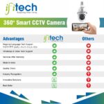 IFITech 1296p (3MP) Full HD Smart Wi-Fi CCTV Home Security Camera | 360 Degree View | Pan Tilt Bulb Camera | 256 GB SD Card Support (Not Included) | Perfect for Home, Office Monitoring - Image 3