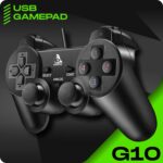 TAG Gamerz G10 USB Gamepad | Vibration Motor | Accurate Joysticks | Ergonomic Design | Plug And Play High Performance Gaming Controller/Remote | 12 Function Keys | Supports Windows/Linux/Mac (Black) - Image 3