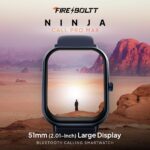 Fire-Boltt Ninja Call Pro Max Bluetooth Calling Smart Watch, 2.01" HD Display, 120+ Sports Modes, Health Suite, AI Voice Assistance, SpO2 & Heart Rate Monitor Smartwatch for Men & Women - Blue - Image 3