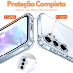 Silicone Hybrid Clear Back Case Cover for Samsung Galaxy A16 5G | Shockproof Design | Camera Protection Bump | Bumper Case Cover for Samsung Galaxy A16 5G (Transparent) - Image 3