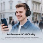 Srhythm NiceComfort 35 (2nd Gen) Hybrid Noise Cancelling Headphones,Wireless Bluetooth 6.0, 5Microphones with ENC,Transparency,Spatial Audio,140H Playtime,Low Latency,Custom EQ via App Black - Image 4