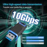 KEXIN 64GB USB 3.0 Pen Drive (USB-A) Up to 110MB/s R Flash Drive with LED Indicator, Plug & Play Jump Drive for PC, Laptop, Data Storage & Backup - Image 3