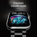 Noise ColorFit Ultra 3 Bluetooth Calling Smart Watch with Biggest 1.96" AMOLED Display, Premium Metallic Build, Functional Crown, Gesture Control with Metallic Strap (Jet Black: Elite Edition) - Image 4
