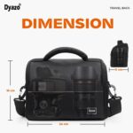 Dyazo Light Weight Water Resistant Single Shoulder Crossbody Camera Bag/Case Compatible for Sony Canon Nikon SLR DSLR Mirrorless Cameras and Lenses (Black & Grey) - Image 3