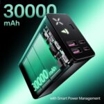 Boat EnergyShroom PB665 Turbo X, 30000mAh Laptop Powerbank w/ 65W Turbo Fast Charging, 100W high-Speed Cable. Compact, for MacBooks, laptops, iPhones, Android, Smartphones, Tablets (Onyx Black) - Image 3