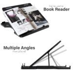 ELV Direct Adjustable Foldable Laptop Stand, Portable Laptop Riser, Laptop Tabletop Stand for Desk Foldable, Ergonomic Computer Notebook Stand Holder for Laptops up to 15.6 Inches - Image 5