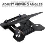 ELV Direct Adjustable Foldable Laptop Stand, Portable Laptop Riser, Laptop Tabletop Stand for Desk Foldable, Ergonomic Computer Notebook Stand Holder for Laptops up to 15.6 Inches - Image 6