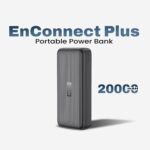 EVM EnConnect Plus 20000mAh 4-in-1 Power Bank, 22W PPS Fast Charging PD, Dual Input Type-C & Micro USB, USB & Type-C Output, Built-in Type-C Cable (L), Li-Polymer, Black, 1-Year Warranty (P0506-Black) - Image 3