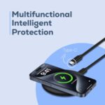 UNIPAD 200 Wireless Charger 15W Max Fast Charging Pad [with Type-C Cable] Compatible with iPhone 17/16/16 Plus/16 Pro Max /15/14/13/SE/12 Series, Samsung Galaxy S24/S23/S22 Series-Black - Image 3