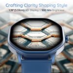 Pebble Hive Octa Display Smartwatch | BT Calling | Functional Rotating Crown | Multi Sports Modes | Sleep Monitoring | Health Suite | Customizable Watch Faces | in-Built Games & World Clock - Blue - Image 6