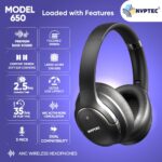 New Launch Model 650 ANC Wireless Headphones – Wireless Over Ear Noise Cancelling Headset with Deep Bass, 35H Playtime, Large 40 MM Drivers, Triple Mics, Over Ear Headphone - Image 3