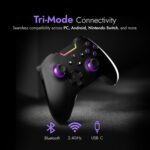 Kreo Surge Wireless Gaming Controller with Hall Effect Joysticks & Triggers, Tri-Mode, Turbo Mode, Macro Buttons, RGB, 1000Hz Polling, Gaming controller for PC Wireless, Android. (Surge XB) - Image 3