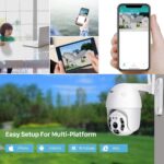 TP PLUS 3MP Full HD Smart Wi-Fi CCTV Home Security Camera 360° with Pan Tilt Bulb Camera View & Talk 128GB SD Card Support (Not Included) Perfect for Home Office Monitoring (Dome Camera) - Image 3