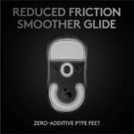 Logitech G PRO X Superlight Wireless USB Gaming Mouse, Ultra Lightweight 63 g, Hero 25K Sensor, 25, 600 DPI, 5 Programmable Buttons, Long Battery Life, for Esports, Compatible with PC/Mac-Black - Image 3