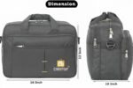 35L Professional Laptop Messenger Bag | up to 15.6" Laptop | Water Resistant | Multi-Compartments with Adjustable Strap | Travel, Office Bag for Men & Women - Image 3
