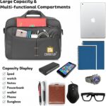 35L Professional Laptop Messenger Bag | up to 15.6" Laptop | Water Resistant | Multi-Compartments with Adjustable Strap | Travel, Office Bag for Men & Women - Image 4