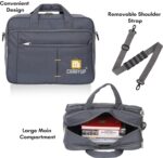 35L Professional Laptop Messenger Bag | up to 15.6" Laptop | Water Resistant | Multi-Compartments with Adjustable Strap | Travel, Office Bag for Men & Women - Image 5