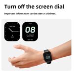 Kely Smart Watch, 1.95-inch AMOLED Display, 3ATM Waterproof, Heart Rate Monitor, Blood Oxygen Tracker, Multi-Sport Modes, Sleep Tracking, Blue Metal Case with Silicone Band - Image 4