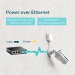 TP-Link 5 Port Gigabit Desktop Switch | 4 Port PoE 65W | 802.3af Compliant | Shielded Ports | Traffic Optimization | Plug and Play | Sturdy Metal (TL-SG1005P) - Image 3
