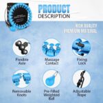 K-MART Smart Hula Ring Hoops, Weighted Hula Circle 24 Detachable Fitness Ring with 360 Degree Auto-Spinning Ball Gymnastics, Massage, Adult Fitness for Weight Loss (Blue) - Image 3