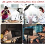 GiftMax® 11" LED Video Soft Light Panel, for Studio Photography | Video Recording | Conference | YouTube,2700K-5700K CRI95+ | with Remote Control (Camera Light with 7Ft Stand) - Image 4