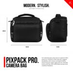 FATMUG Camera Bag for Travel and Photography with Sling and Rain Cover|Padded DSLR Protection-Black - Image 3