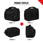 FATMUG Camera Bag for Travel and Photography with Sling and Rain Cover|Padded DSLR Protection-Black - Image 4