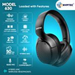 New Launch Model 630 Hybrid ANC Active Noise ­Cancelling Wireless Headphones, Premium Bass, Upto 50 Hrs Playtime, Large 40 MM Drivers, Quad Mics, Over Ear Headphone - Image 3