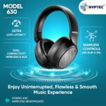 New Launch Model 630 Hybrid ANC Active Noise ­Cancelling Wireless Headphones, Premium Bass, Upto 50 Hrs Playtime, Large 40 MM Drivers, Quad Mics, Over Ear Headphone - Image 4