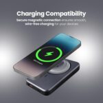 Nextech Magsafe Wireless powerbank 10000 Mah Fast Charging USB Type-C Input, 22.5W Output & 15W Wireless Charging for iPhone 12 & Above & Android (Black) Wireless Power Bank for iPhone & Android - Image 4