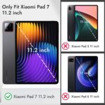 Robustrion Tempered Glass for Xiaomi Pad 7 11.2 inch Full Screen Protector Guard for Xiaomi Mi Pad 7 11.2 inch - 1 Pack - Image 3