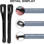 Scalebee Pack of 2 Car Seat Side Gap Filler Organizer – EVA Car Organizer Fills Gap Between Seat & Console, Universal Fit with Buckle Base, Car Phone Holder Gap Pad for Cars, & SUVs (Black) - Image 4