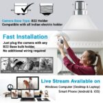 IFITech 1080p HD Smart Wi-Fi CCTV Home Security Camera | Indoor 360° Smart CCTV Camera | Bulb Camera | 256GB SD Card Support (Not Included) | Perfect for Home, Office Monitoring - Image 5