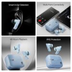 Boat Airdopes 800 HiDef, Hi-Res Audio LDAC, 4Mic ENx, App Support, ASAP Charge, IPX5, Low Latency, Dual Pairing, BTv5.3, Bluetooth TWS in Ear Earbuds Wireless Earphones (Aazure Blue) - Image 6