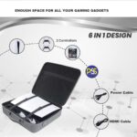 PSS Hard Carrying Case Storage Bag for PS5, Travel Bag Compatible for Play/Station 5 Console Disk Digital & 2 Controller, Stand, Cable, Waterproof and Shockproof Nylon Fabric (PS5 Accessories) - Image 3
