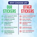 Vinyl Pack Of 58 - Motivation Inspiration Stickers For Laptop - Waterproof Residue Free Positive Words Motivational Inspirational Quote Sticker, self adhesive - Image 3