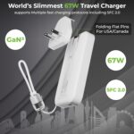 UltraProlink 3 in1 GaN Charger + Power Bank| 67W Charger + 5000mAh-15W Magnetic Wireless Power Bank & 22.5W Fast Wired Charging |for Laptops & iPhone 17,16,15,14-Charges iPhone 50% in 30 mins|SFC2.0 - Image 3