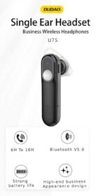 DUDAO U7S Noise Cancelling Hands Free In Ear Mono Bluetooth Headset For Mobile Phones With Upto 16 Hours Of Long Talk Time Bluetooth Headset BT V5.0 - Image 3