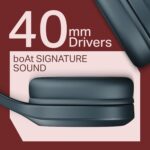 Boat 2025 Launch Rockerz 412, 60H Battery, 40Mm Drivers, 40Ms Low Latency, ENx Tech, Stream Ad Free Music via App Support, Bluetooth Headphones, Wireless Over Ear Headphone with Mic (Bold Blue) - Image 5