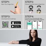 Smart Ring for Women Men,IP68 Waterproof Wearable Fitness Tracker with Sleep Tracking Heart Rate Healthy Monitor Ring Activity Monitoring Steps for iOS Android - Image 6