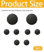 8PCS Laptop Rubber Feet, Laptop Rubber Feet Replacement for MacBook pro A1425 A1398 A1502, Computer Bottom Gri, Improve Airflow Direction, Suitable for Computer Enthusiasts - Image 3